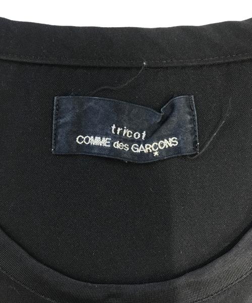 tricot COMME des GARCONS（トリココムデギャルソン）tricot COMME des GARCONS (トリココムデギャルソン) 切替ノースリーブワンピース ブラック サイズ:表記なしの古着・服飾アイテム