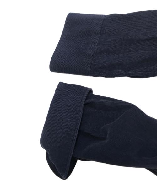 COMME des GARCONS SHIRT（コムデギャルソンシャツ）COMME des GARCONS SHIRT (コムデギャルソンシャツ) 異素材切替シャツ ブルー×ブラック サイズ:Sの古着・服飾アイテム