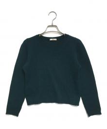 PRADA（プラダ）の古着「エルボーパッチカシミヤニット」｜グリーン