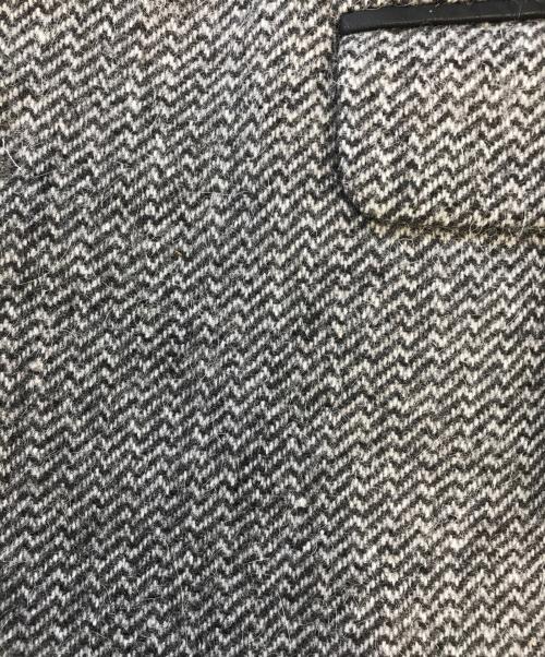 COMME des GARCONS（コムデギャルソン）COMME des GARCONS (コムデギャルソン) 襟レザーテーラードジャケット グレー サイズ:表記なしの古着・服飾アイテム