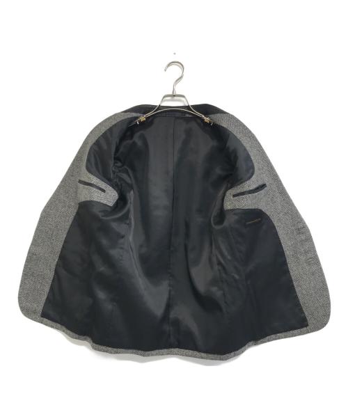 COMME des GARCONS（コムデギャルソン）COMME des GARCONS (コムデギャルソン) 襟レザーテーラードジャケット グレー サイズ:表記なしの古着・服飾アイテム