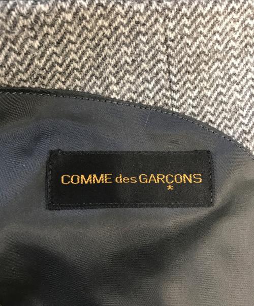 COMME des GARCONS（コムデギャルソン）COMME des GARCONS (コムデギャルソン) 襟レザーテーラードジャケット グレー サイズ:表記なしの古着・服飾アイテム