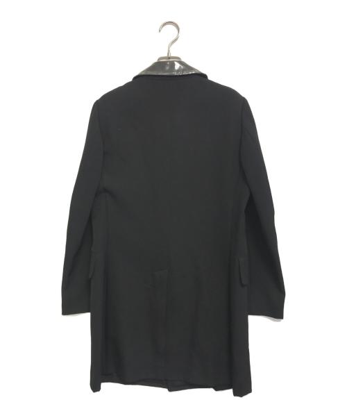 COMME des GARCONS NOIR（コムデギャルソン ノワール）COMME des GARCONS NOIR (コムデギャルソン ノワール) 襟切替ステンカラーコート ブラック サイズ:Sの古着・服飾アイテム