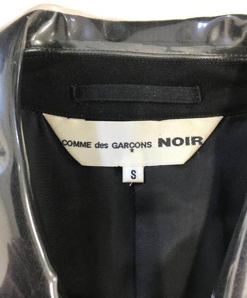 COMME des GARCONS NOIR（コムデギャルソン ノワール）COMME des GARCONS NOIR (コムデギャルソン ノワール) 襟切替ステンカラーコート ブラック サイズ:Sの古着・服飾アイテム