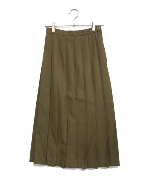 JUNYA WATANABE COMME des GARCONS（(ジュンヤワタナベ コムデギャルソン）JUNYA WATANABE COMME des GARCONS ((ジュンヤワタナベ コムデギャルソン) プリーツスカート オリーブ サイズ:Sの古着・服飾アイテム