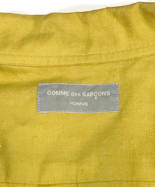 COMME des GARCONS HOMME（コムデギャルソン オム）COMME des GARCONS HOMME (コムデギャルソン オム) リネン混オープンカラーシャツ イエロー サイズ:表記なしの古着・服飾アイテム