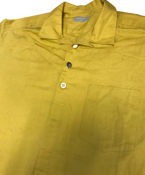 COMME des GARCONS HOMME（コムデギャルソン オム）COMME des GARCONS HOMME (コムデギャルソン オム) リネン混オープンカラーシャツ イエロー サイズ:表記なしの古着・服飾アイテム