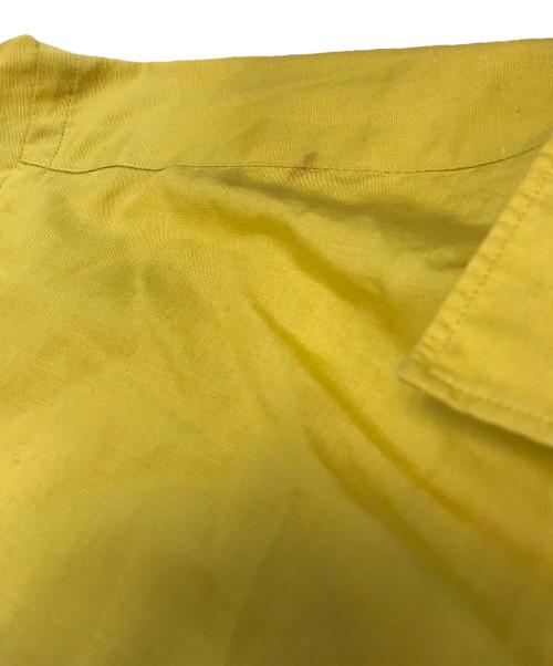 COMME des GARCONS HOMME（コムデギャルソン オム）COMME des GARCONS HOMME (コムデギャルソン オム) リネン混オープンカラーシャツ イエロー サイズ:表記なしの古着・服飾アイテム
