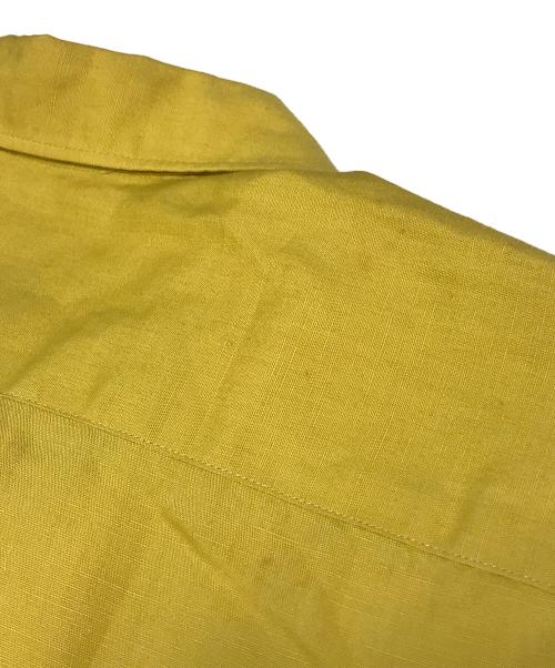 COMME des GARCONS HOMME（コムデギャルソン オム）COMME des GARCONS HOMME (コムデギャルソン オム) リネン混オープンカラーシャツ イエロー サイズ:表記なしの古着・服飾アイテム