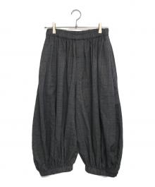 BLACK COMME des GARCONS（ブラックコムデギャルソン）の古着「グレンチェックサルエルバルーンパンツ」｜ブラック