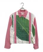 COMME des GARCONS SHIRTコムデギャルソンシャツ）の古着「プリントジップアップジャケット」｜ピンク