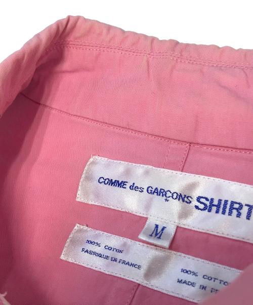 COMME des GARCONS SHIRT（コムデギャルソンシャツ）COMME des GARCONS SHIRT (コムデギャルソンシャツ) プリントジップアップジャケット ピンク サイズ:Mの古着・服飾アイテム