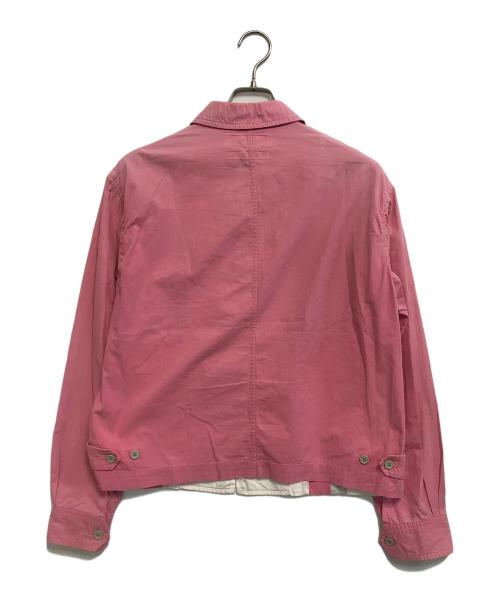 COMME des GARCONS SHIRT（コムデギャルソンシャツ）COMME des GARCONS SHIRT (コムデギャルソンシャツ) プリントジップアップジャケット ピンク サイズ:Mの古着・服飾アイテム