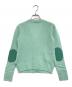 PRADA (プラダ) エルボーパッチカシミヤカーディガン 黄緑 サイズ:36：20000円