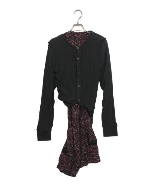 JUNYA WATANABE COMME des GARCONS（(ジュンヤワタナベ コムデギャルソン）JUNYA WATANABE COMME des GARCONS ((ジュンヤワタナベ コムデギャルソン) ドッキングワンピース ブラック サイズ:Ｓの古着・服飾アイテム