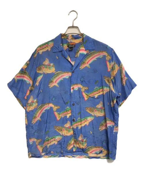 Patagonia（パタゴニア）Patagonia (パタゴニア) レーヨンアロハシャツ スカイブルー サイズ:XLの古着・服飾アイテム