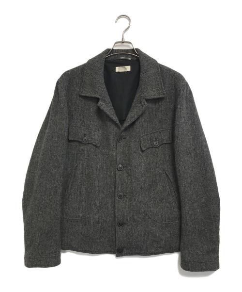 DRIES VAN NOTEN（ドリスヴァンノッテン）DRIES VAN NOTEN (ドリスヴァンノッテン) HBT Wool Jacket グレー サイズ:Lの古着・服飾アイテム