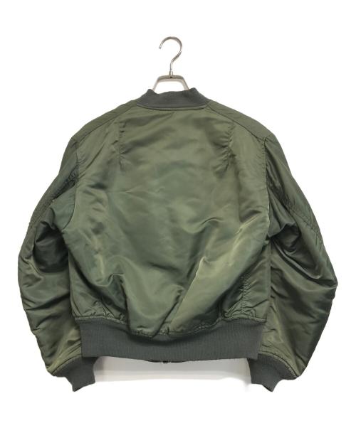 ALPHA（アルファ）ALPHA (アルファ) リバーシブルMA-1ジャケット グリーン サイズ:Mの古着・服飾アイテム