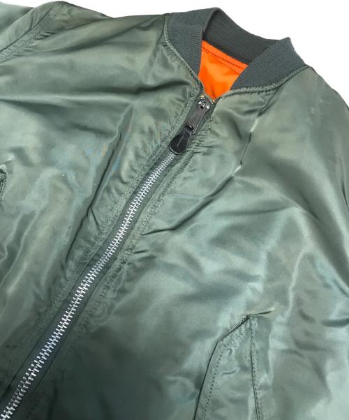 ALPHA（アルファ）ALPHA (アルファ) リバーシブルMA-1ジャケット グリーン サイズ:Mの古着・服飾アイテム
