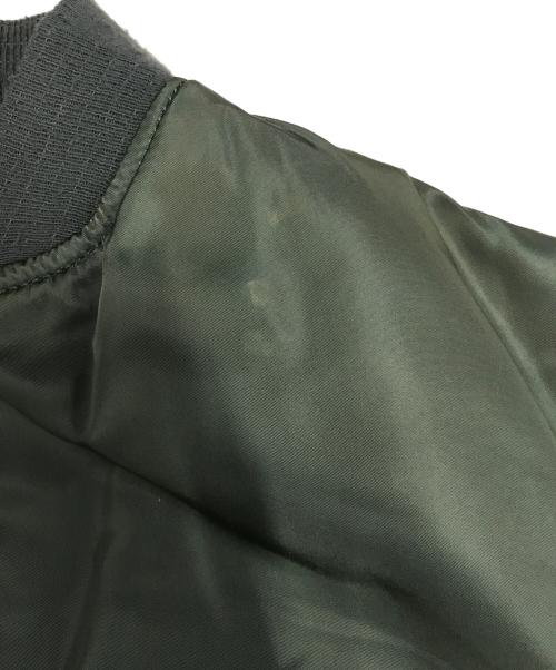 ALPHA（アルファ）ALPHA (アルファ) リバーシブルMA-1ジャケット グリーン サイズ:Mの古着・服飾アイテム