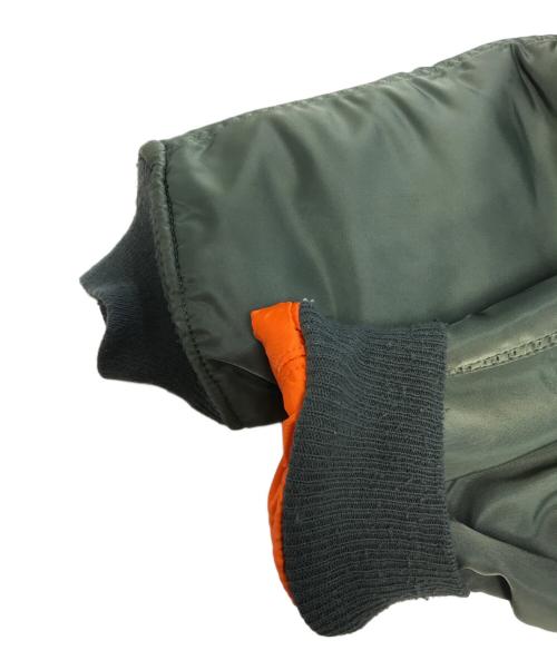 ALPHA（アルファ）ALPHA (アルファ) リバーシブルMA-1ジャケット グリーン サイズ:Mの古着・服飾アイテム