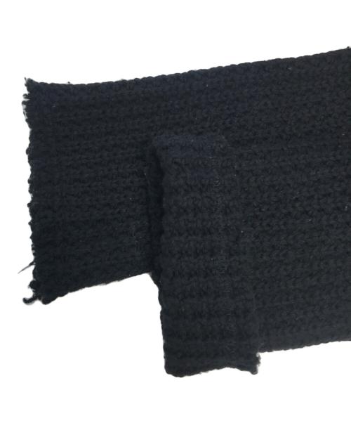 COMME des GARCONS（コムデギャルソン）COMME des GARCONS (コムデギャルソン) 変形ニットジャケット ブラック サイズ:Sの古着・服飾アイテム