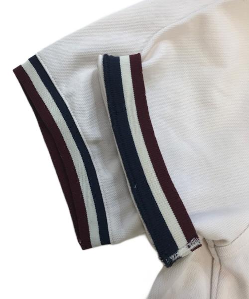 PRADA（プラダ）PRADA (プラダ) ハーフジップポロシャツ ベージュ サイズ:Mの古着・服飾アイテム