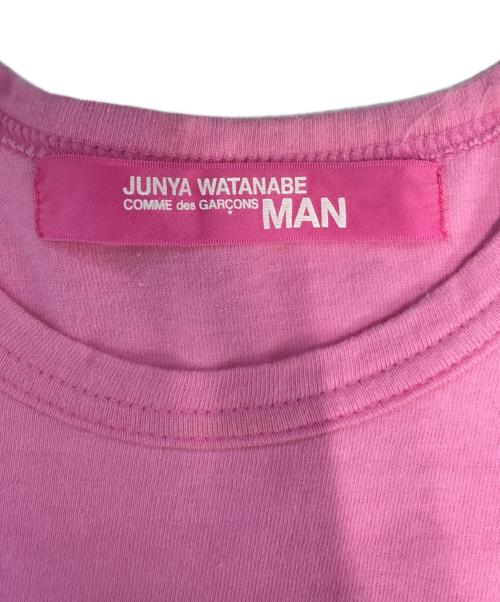 JUNYA WATANABE MAN PINK（ジュンヤワタナベマン ピンク）JUNYA WATANABE MAN PINK (ジュンヤワタナベマン ピンク) ロゴロングスリーブカットソー ピンク サイズ:表記なしの古着・服飾アイテム