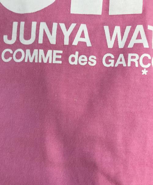 JUNYA WATANABE MAN PINK（ジュンヤワタナベマン ピンク）JUNYA WATANABE MAN PINK (ジュンヤワタナベマン ピンク) ロゴロングスリーブカットソー ピンク サイズ:表記なしの古着・服飾アイテム