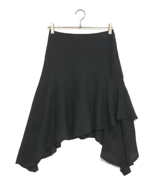 Jean Paul GAULTIER（ジャンポールゴルチェ）Jean Paul GAULTIER (ジャンポールゴルチェ) 変形ウールスカート ブラック サイズ:38の古着・服飾アイテム