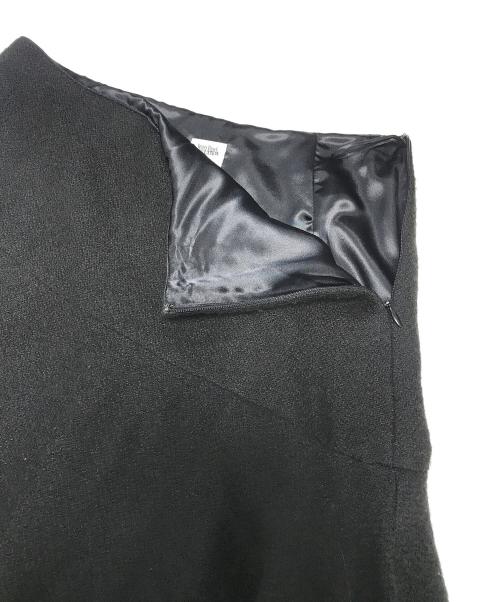 Jean Paul GAULTIER（ジャンポールゴルチェ）Jean Paul GAULTIER (ジャンポールゴルチェ) 変形ウールスカート ブラック サイズ:38の古着・服飾アイテム