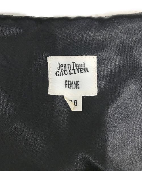 Jean Paul GAULTIER（ジャンポールゴルチェ）Jean Paul GAULTIER (ジャンポールゴルチェ) 変形ウールスカート ブラック サイズ:38の古着・服飾アイテム