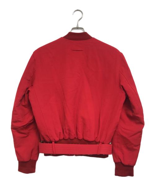 Jean Paul GAULTIER CLASSIQUE（ジャンポールゴルチエクラシック）Jean Paul GAULTIER CLASSIQUE (ジャンポールゴルチエクラシック) ベルト付ブルゾン レッド サイズ:48の古着・服飾アイテム