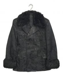 Jean Paul Gaultier homme（ジャンポールゴルチェオム）の古着「ダブルブレストフェイクファージャケット」｜ブラック