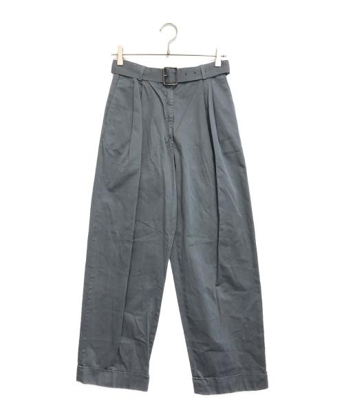 DRIES VAN NOTEN（ドリスヴァンノッテン）DRIES VAN NOTEN (ドリスヴァンノッテン) ウエストベルトワイドタックパンツ グレー サイズ:34の古着・服飾アイテム