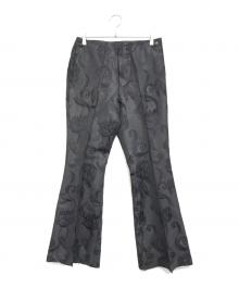 Jean Paul Gaultier homme（ジャンポールゴルチェオム）の古着「総柄フレアパンツ」｜ブラック