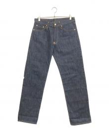 EVISU×PUMA（エヴィス×プーマ）の古着「カモメプリントデニムパンツ」｜インディゴ