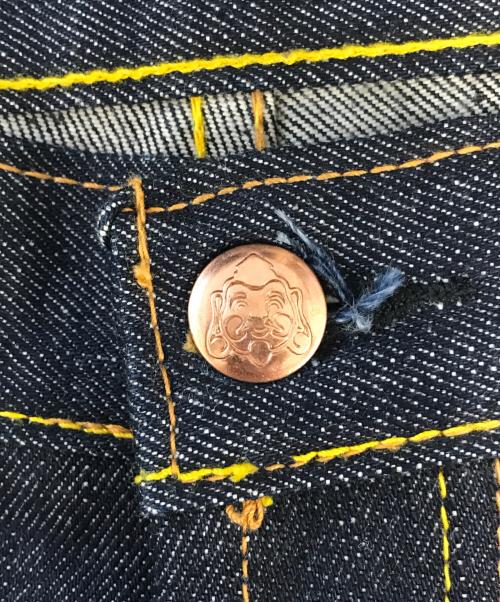 EVISU（エヴィス）EVISU (エヴィス) PUMA (プーマ) カモメプリントデニムパンツ インディゴ サイズ:W32×L34の古着・服飾アイテム