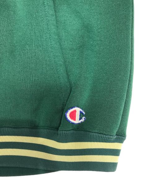 Champion（チャンピオン）Champion (チャンピオン) ハーフジップパーカー グリーン サイズ:Lの古着・服飾アイテム