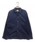 Sears（シアーズ）の古着「オープンカラーコットンシャツ」｜ネイビー