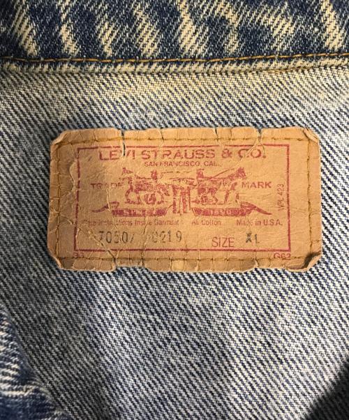 LEVI'S（リーバイス）LEVI'S (リーバイス) ケミカルウォッシュデニムジャケット インディゴ サイズ:XLの古着・服飾アイテム