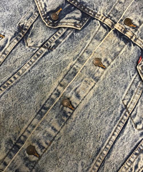 LEVI'S（リーバイス）LEVI'S (リーバイス) ケミカルウォッシュデニムジャケット インディゴ サイズ:XLの古着・服飾アイテム