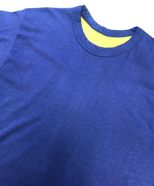 Champion（チャンピオン）Champion (チャンピオン) 70sダブルフェイスTシャツ パープル×イエロー サイズ:Lの古着・服飾アイテム