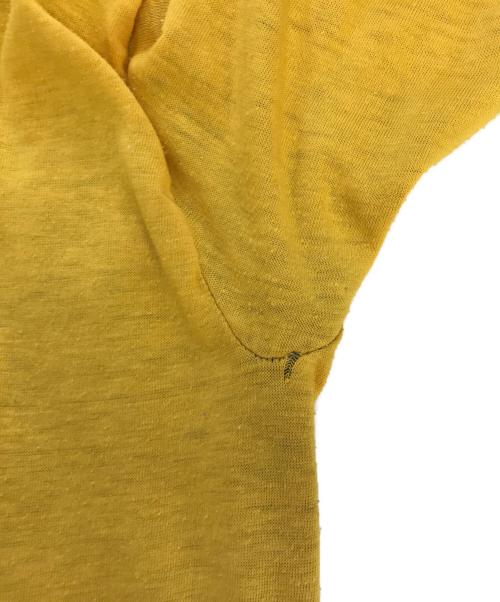 Champion（チャンピオン）Champion (チャンピオン) 70sダブルフェイスTシャツ パープル×イエロー サイズ:Lの古着・服飾アイテム