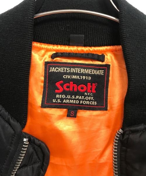 Schott（ショット）Schott (ショット) フライトジャケット ブラック サイズ:Ｓの古着・服飾アイテム