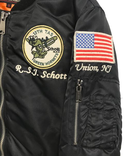 Schott（ショット）Schott (ショット) フライトジャケット ブラック サイズ:Ｓの古着・服飾アイテム