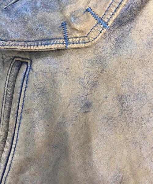 M.JULIAN（エムジュリアン）M.JULIAN (エムジュリアン) レザーボンバージャケット ブラウン サイズ:Sの古着・服飾アイテム