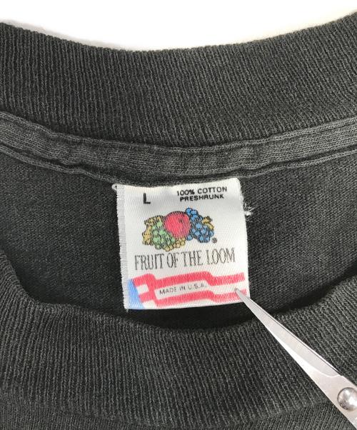 FRUIT OF THE LOOM（フルーツオブザルーム）FRUIT OF THE LOOM (フルーツオブザルーム) フェスTシャツ ブラック サイズ:Lの古着・服飾アイテム