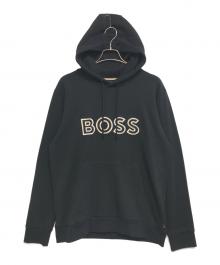 HUGO BOSS（ヒューゴ ボス）の古着「ロゴパーカー」｜ブラック