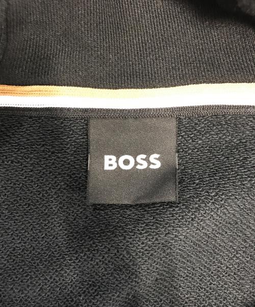 HUGO BOSS（ヒューゴ ボス）HUGO BOSS (ヒューゴ ボス) ロゴパーカー ブラック サイズ:XLの古着・服飾アイテム